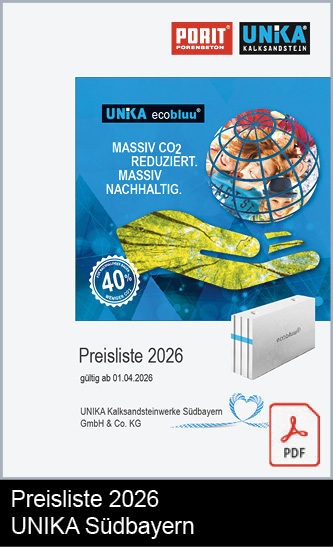 Preisliste 2026 - UNIKA Südbayern